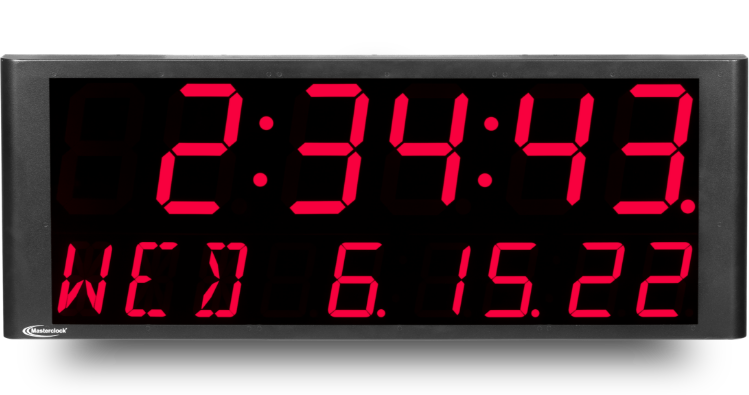 Masterclock's TCDS8646-3L Digital Clock